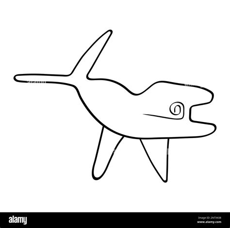 Geoglyph of the killer whale from Nazca, The Nazca Lines, Nazca Desert ...