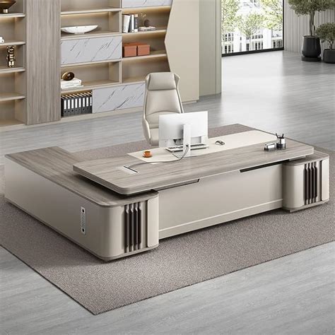 Kuazseopas Modern L Shape Executive Desk for CEO Boss Manager, India | Ubuy