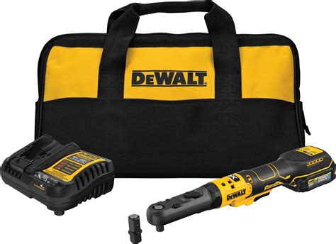 DEWALT - Juego de carraca inalámbrico MAX XR de 20 V, carraca de cabeza sellada de 3/8 pulgadas ...