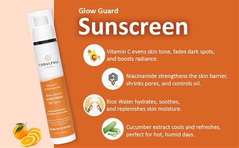 Be Soulfull Glow Guard Sunscreen with SPF 50+++Ultimate Sun Defense ...