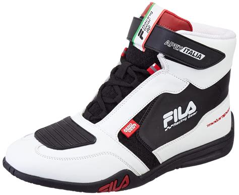 Buy FILA Adults-Men ROZBERG WHT/BLK/CHN RD Motor Sports Shoes at Amazon.in