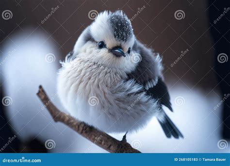 Snow Fairy Bird, Known in Japan As the Shima Enaga Stock Illustration ...