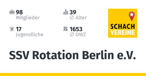 SSV Rotation Berlin e.V. Schachabteilung (Schach in Deutschland)