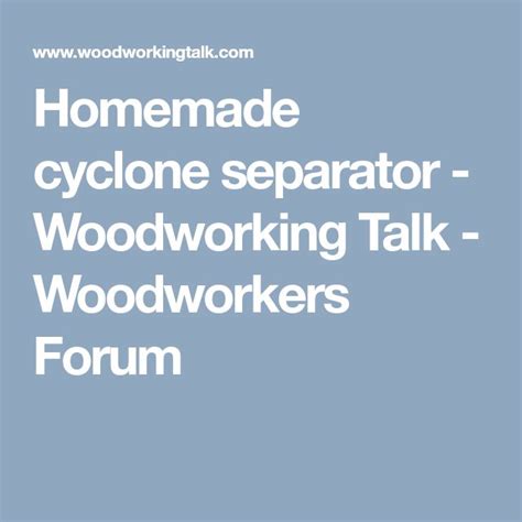 Image result for Homemade Cyclone Separator