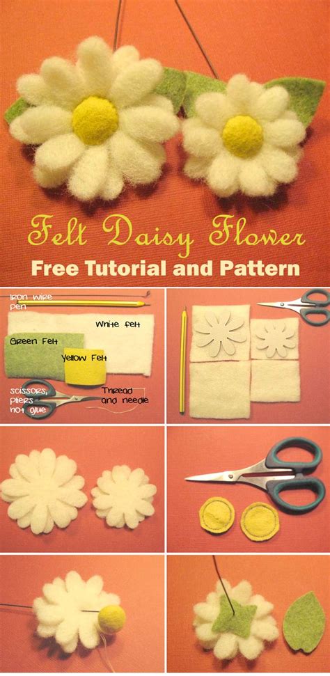 Image result for Flower Felt Tutorial
