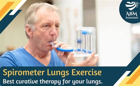 ABM Essentials RESPIROMETER 3 BALL LUNG EXERCISER RESPIRATORY EXERCISER ...
