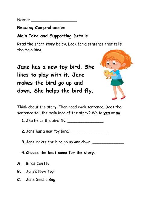Image result for Identifying Main Idea First Grade
