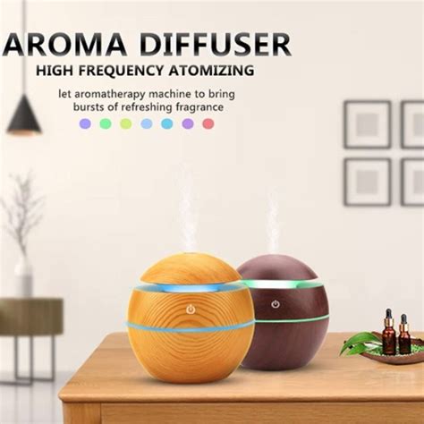 Wooden Cool Mist Humidifiers Essential Oil Diffuser Aroma Air ...