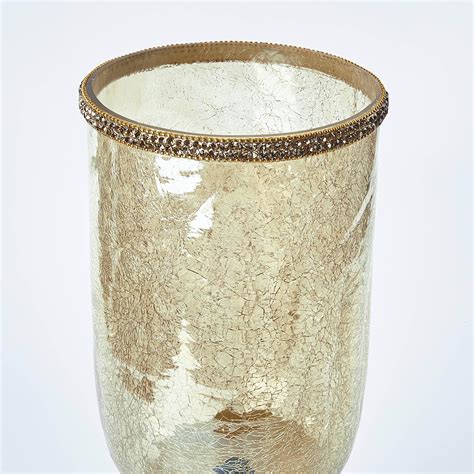 Buy Maya Tevis Glass Crackle Vase from Home Centre at just INR 3199.0