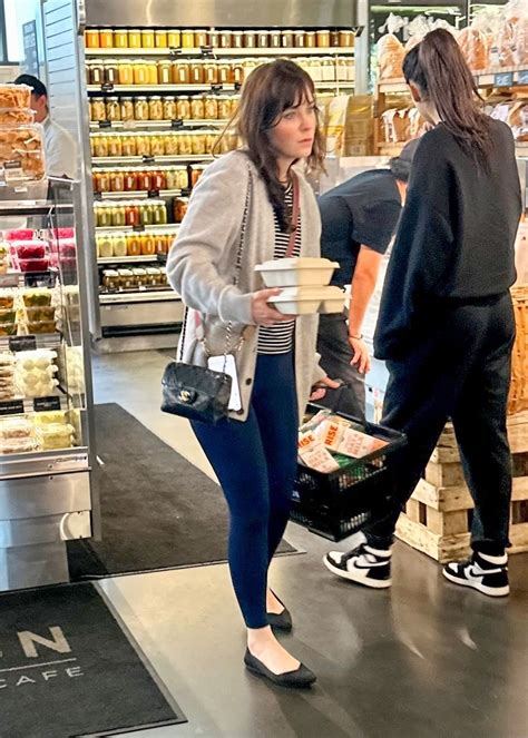 ZOOEY DESCHANEL Out for Grocery Shopping at Erewhon Market in Pacific ...