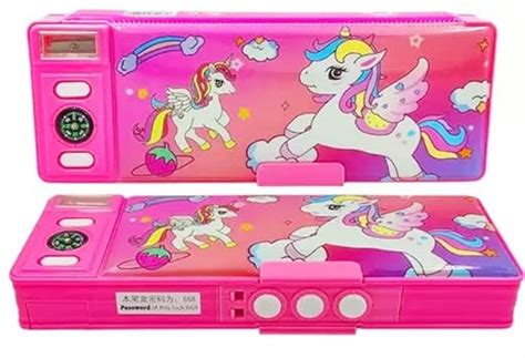 SPOCCO | Cartoon Password Pencil Box | Suitable for Girls and Boys Both ...