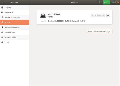 Linux Printer Installation 的图像结果