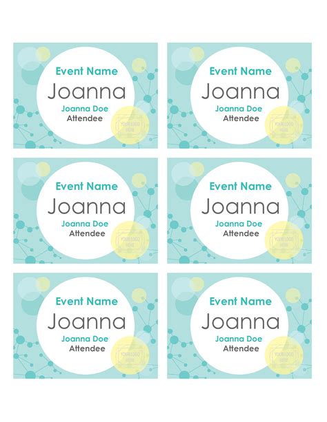 Name Badges Templates Microsoft Word at taradrianablog Blog