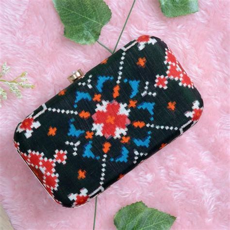 Double Ikat Patola Clutch – My Store