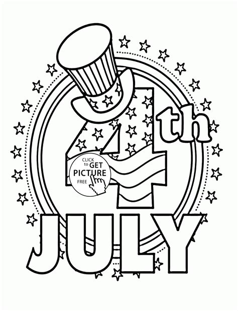 4th Of July Coloring Pages Toddlers