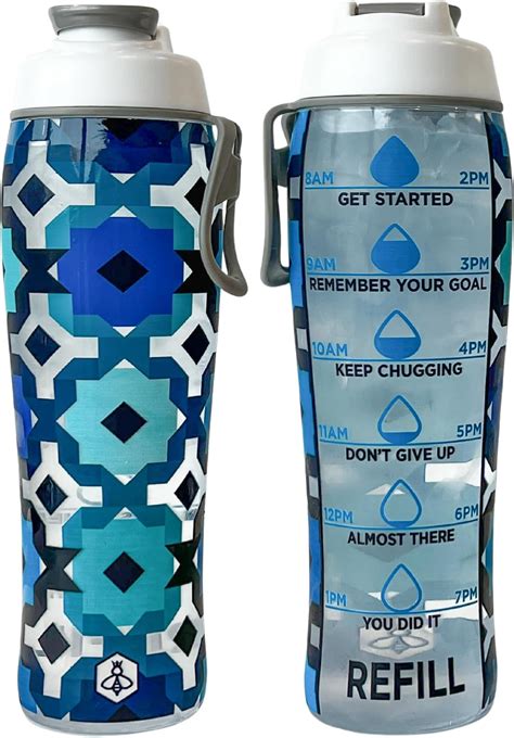 Amazon.com: Biddlebee Hydration Tracker Water Bottles with Times To ...