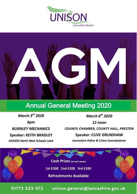 Annual General Meeting 2020 | Lancashire UNISON