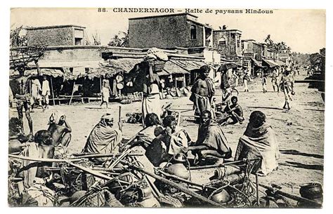 Chandannagar Street Scene - Date Unknown - Old Indian Photos