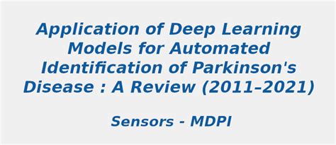 Best Research Topic of Deep Learning Models for Automated ...