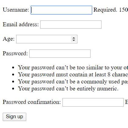 Image result for UserCreationForm Django