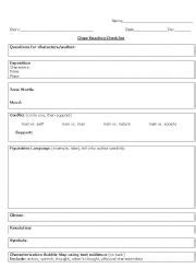 English worksheets: Close Reading - Worksheets Library