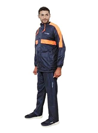 ZEEL Waterfighter Men Rainsuit, Reversible Raincoat with Double Flap ...
