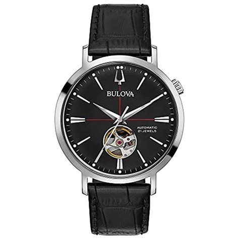 Bulova Men | Bulova S Classic Aerojet 3-Hand Automatic Leather Strap ...