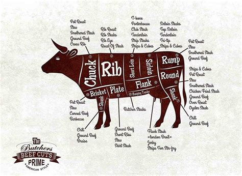 Meat Cuts From A Cow at Dominic Johnson blog