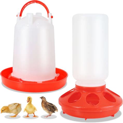 Amazon.com : RICHIE Baby Chick Feeder and Waterer Set - Chicken Feeder ...