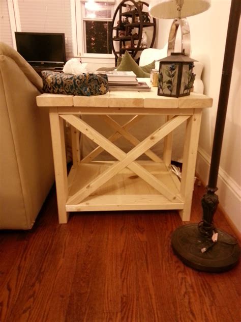 Image result for Rustic X End Table