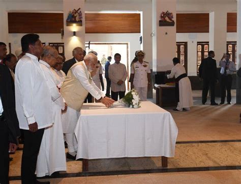 PM Modi visits St. Anthony's Shrine at Kochchikade in Sri Lanka