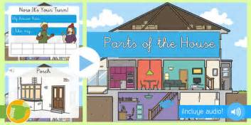 A1 Presentación con audio: Las partes de la casa en inglés - Inglés