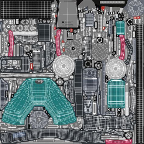 Professional Floor Cleaning Machine Turquoise 3D - TurboSquid 2223900