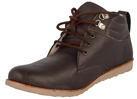 Buy AT Classic Men's Brown High Top Shoes - 6 UK at Amazon.in