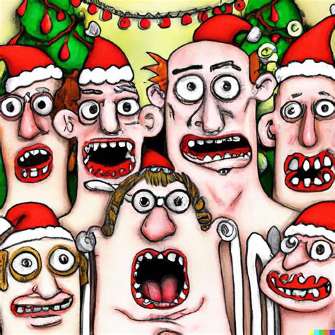 A christmas gathering of really ugly people : r/dalle2