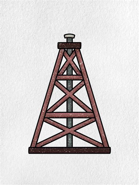Easy Oil Rig Drawing - HelloArtsy