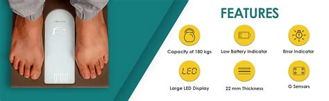 Equinox Personal Digital Weighing Scale EQ-EB-9100 for body weight ...
