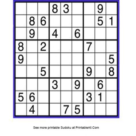 Easy Sudoku Printable 的图像结果