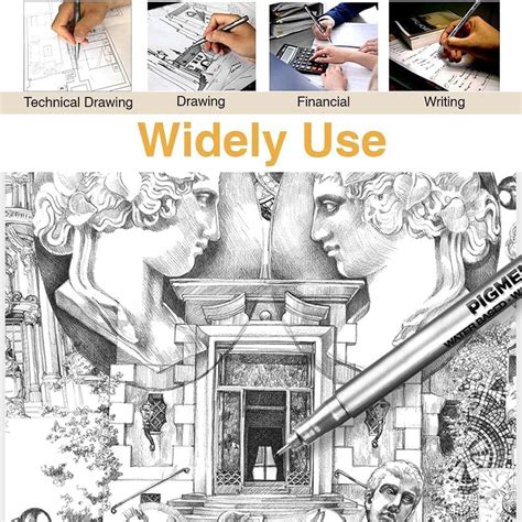 Keep Smiling Set of 9pcs Drawing Pen Fine Liner Set, best Sketching Pe ...