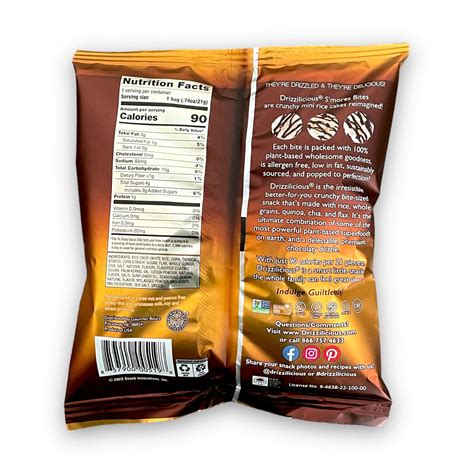 DRIZZILICIOUS Galletas de arroz sabor S’mores – BONALMA