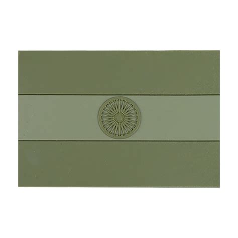 Subdued Indian Silicone Flag Patch - Durable Design – Olive Planet
