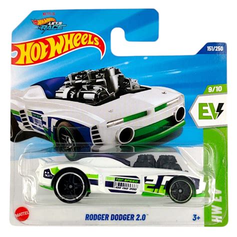 Hot Wheels - Rodger Dodger 2.0 White (SC) 2025 HW EV (Card Creased ...