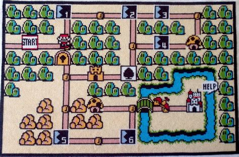 Look, a distraction!: Super Mario Bros 3 World 1 Map