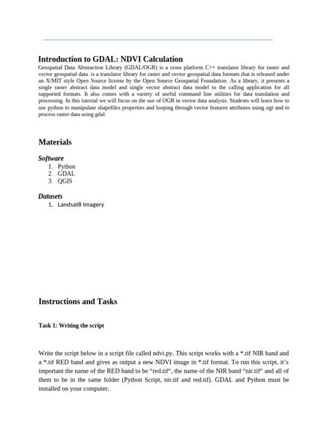 Image result for Calculating NDVI Using GDAL