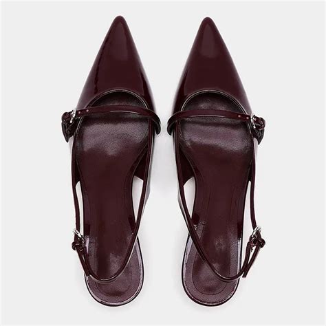Cherry Red Heels - Strap Pointed Heels - Buckle Heels – Fashionnsio