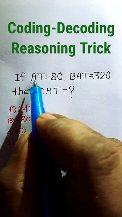 Image result for Sample Coding and Decoding Question for Reasoning