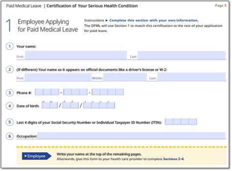 Filling out the Certification of Your Serious Health Condition form ...