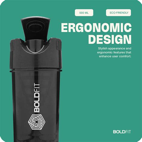 Cyclone Shaker 500ml - Tornado Black – Boldfit