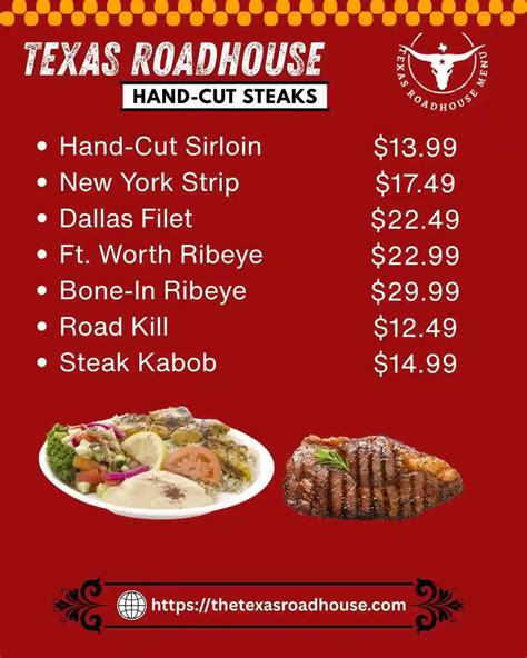 Latest Texas Roadhouse Menu February 2026