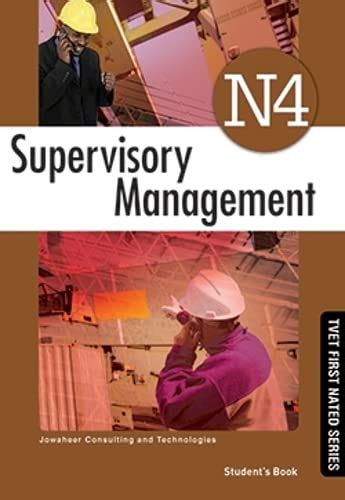 Buy Supervision Management N4 Student's Book (TVET First NATED) Book ...